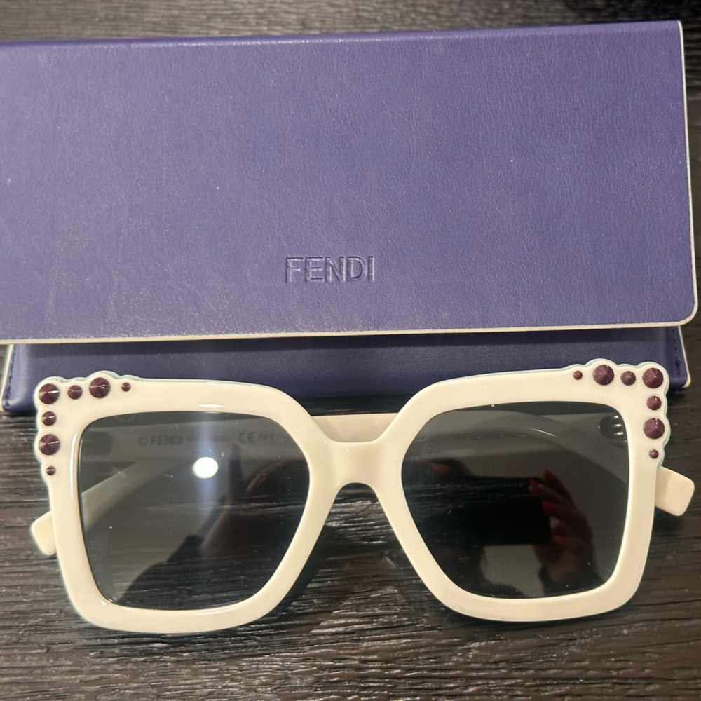 Beautiful white Fendi sunglasses brand new